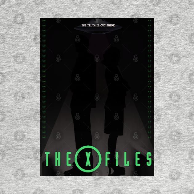 The x files minimalist artwork by retromegahero